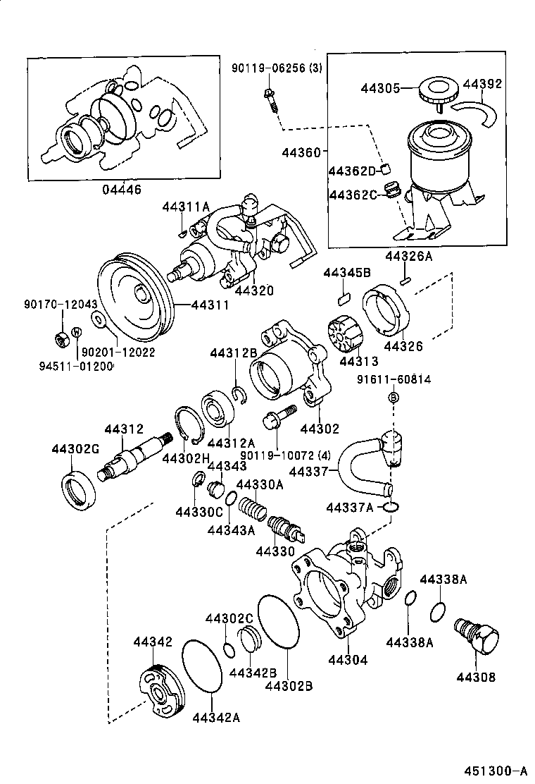 Toyota 44360-35180 RESERVOIR ASSY, VANE PUMP OIL