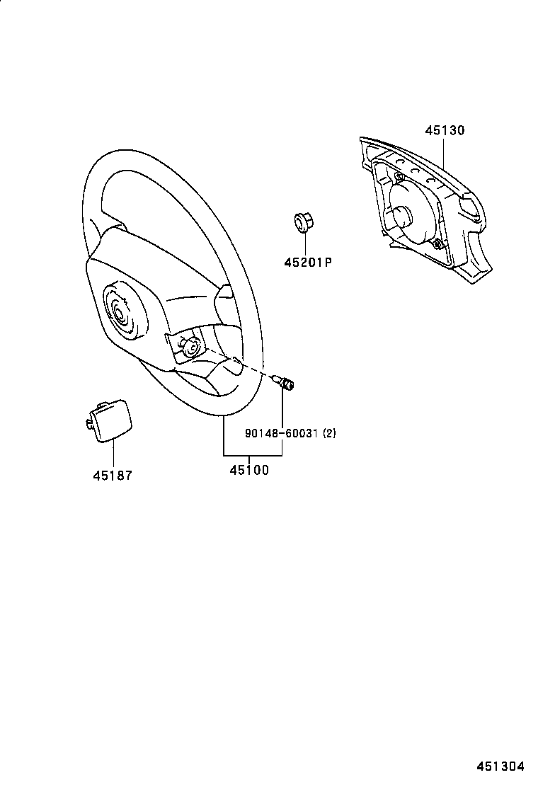 45100-16600-B0 WHEEL ASSY, STEERING product image