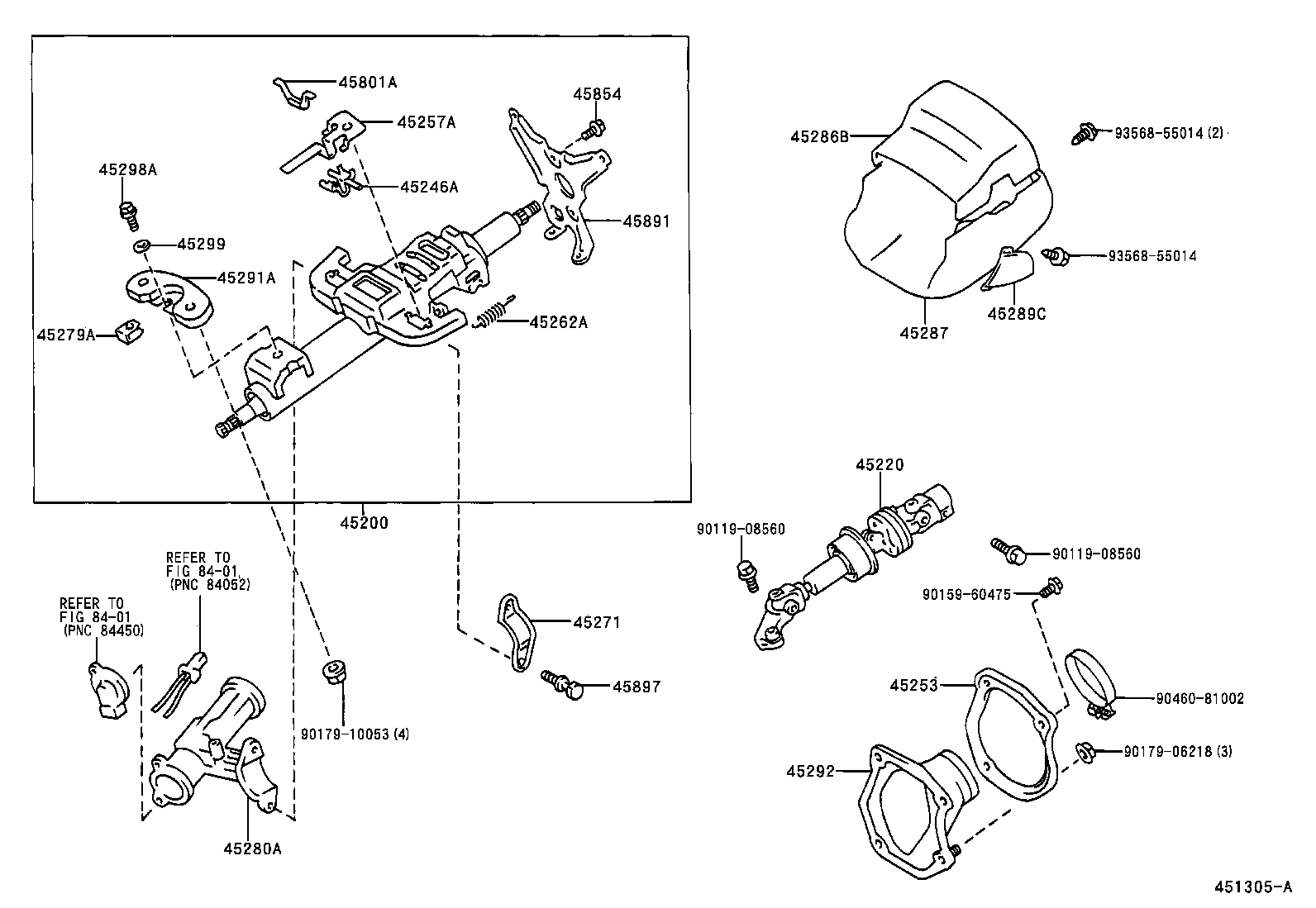 Toyota 45287-06050-A0 COVER, STEERING COLUMN, LWR