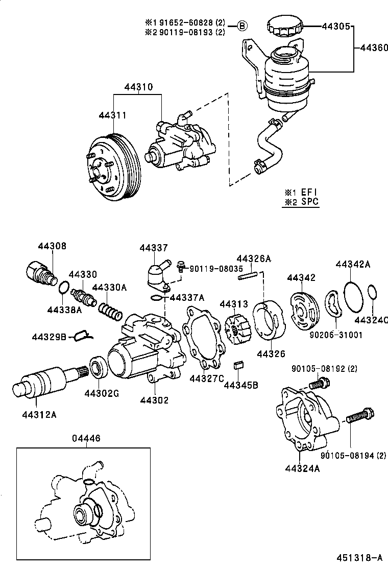 Toyota 44360-28070 RESERVOIR ASSY, VANE PUMP OIL