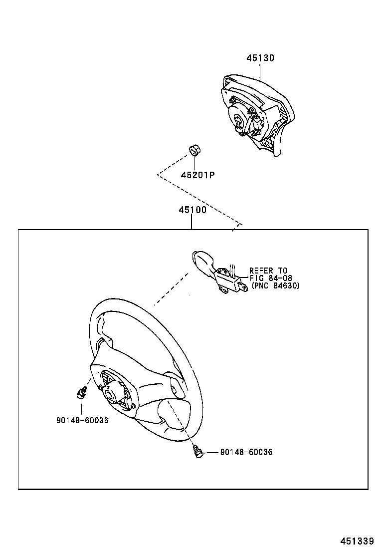 45100-14650-C0 WHEEL ASSY, STEERING product image