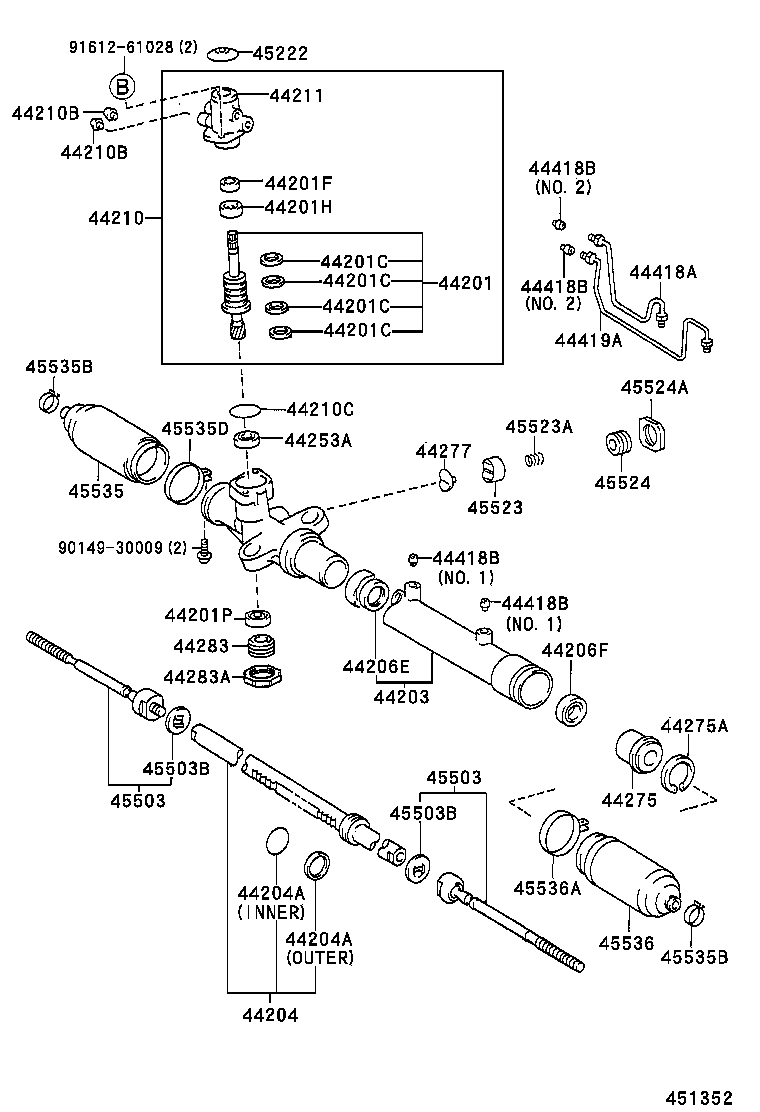 44200-44080 LINK ASSY, POWER STEERING product image