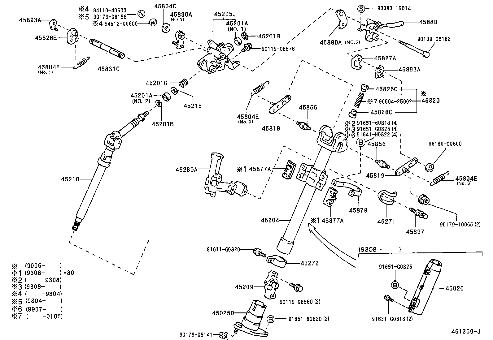 45025-26040 COVER SUB-ASSY, STEERING COLUMN HOLE, NO.1 product image