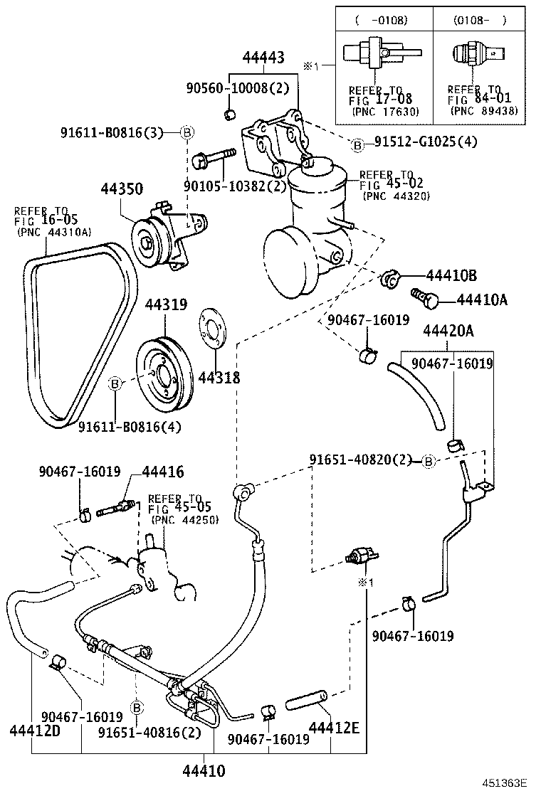 44348-26280 HOSE, OIL RESERVOIR TO PUMP, NO.2 product image