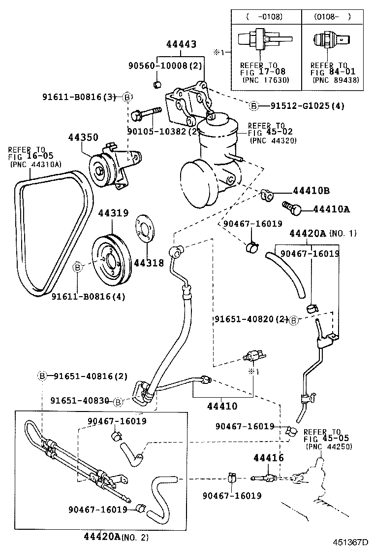 44348-26280 HOSE, OIL RESERVOIR TO PUMP, NO.2 product image