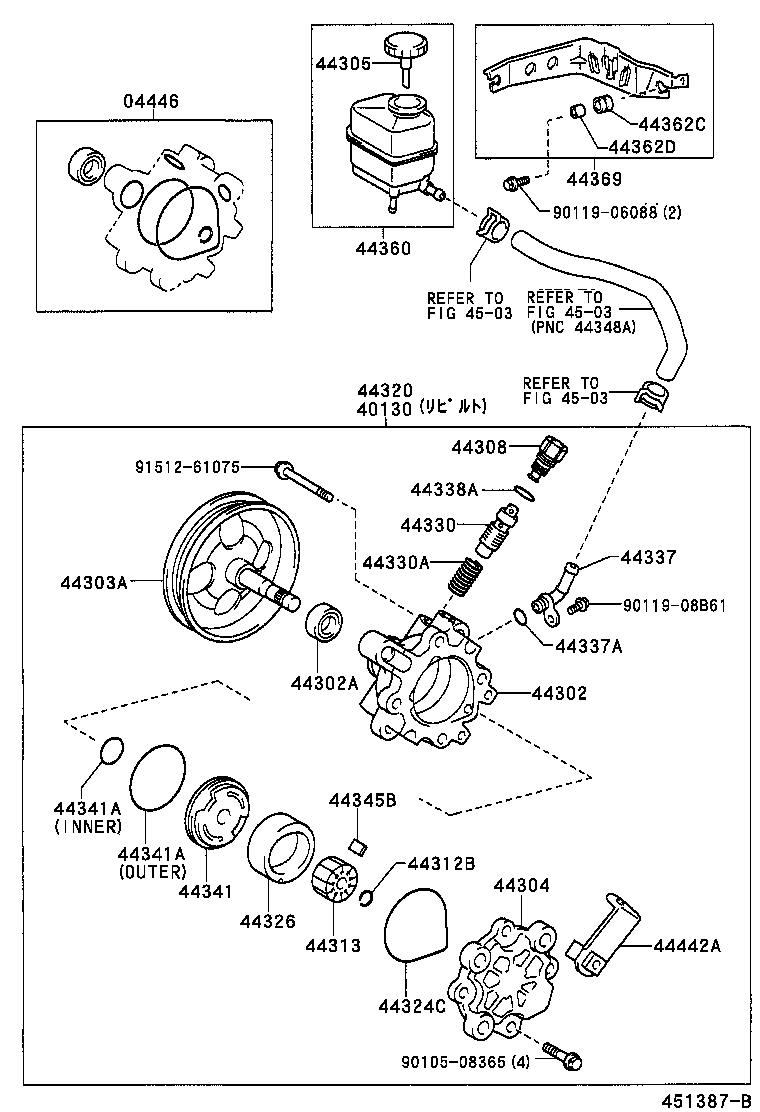 44390-32010 BRACKET, OIL RESERVOIR, NO.1 product image