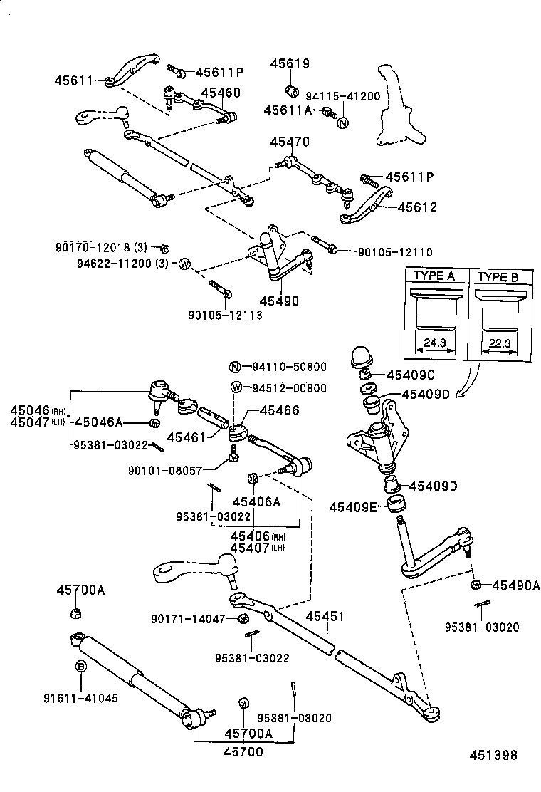 94110-41000 NUT(FOR STEERING DAMPER) product image