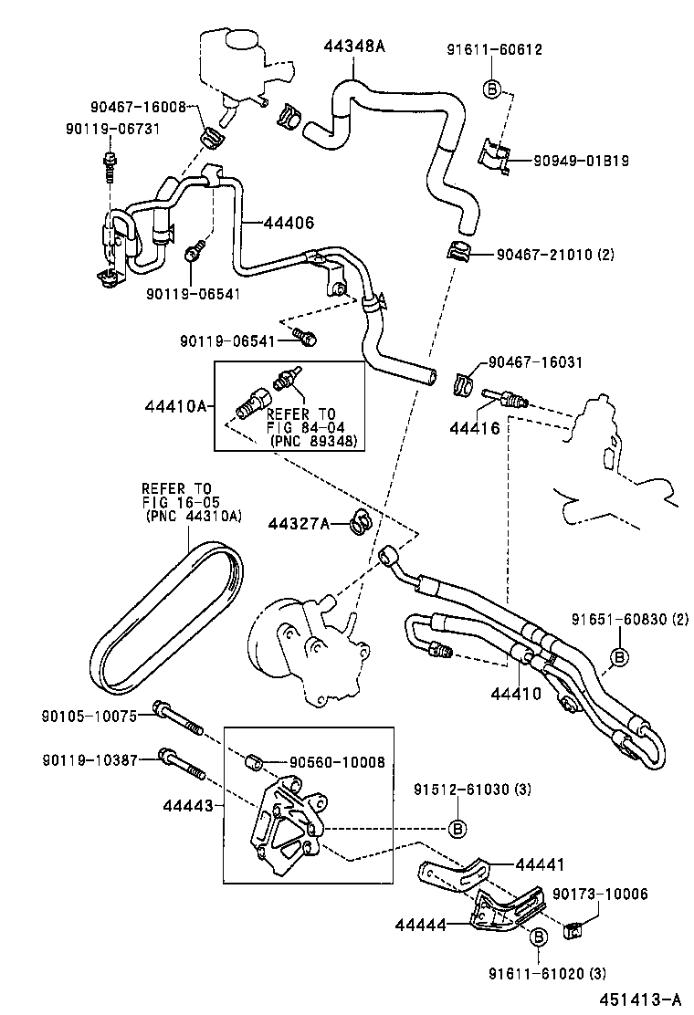 44348-44040 HOSE, OIL RESERVOIR TO PUMP, NO.1 product image