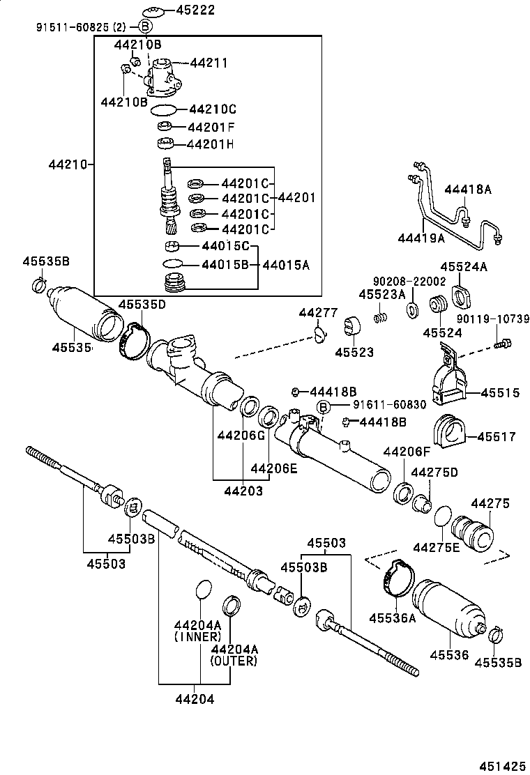 44210-44080 VALVE ASSY, POWER STEERING CONTROL product image