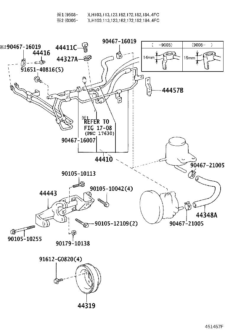 44348-26130 HOSE, OIL RESERVOIR TO PUMP, NO.1 product image