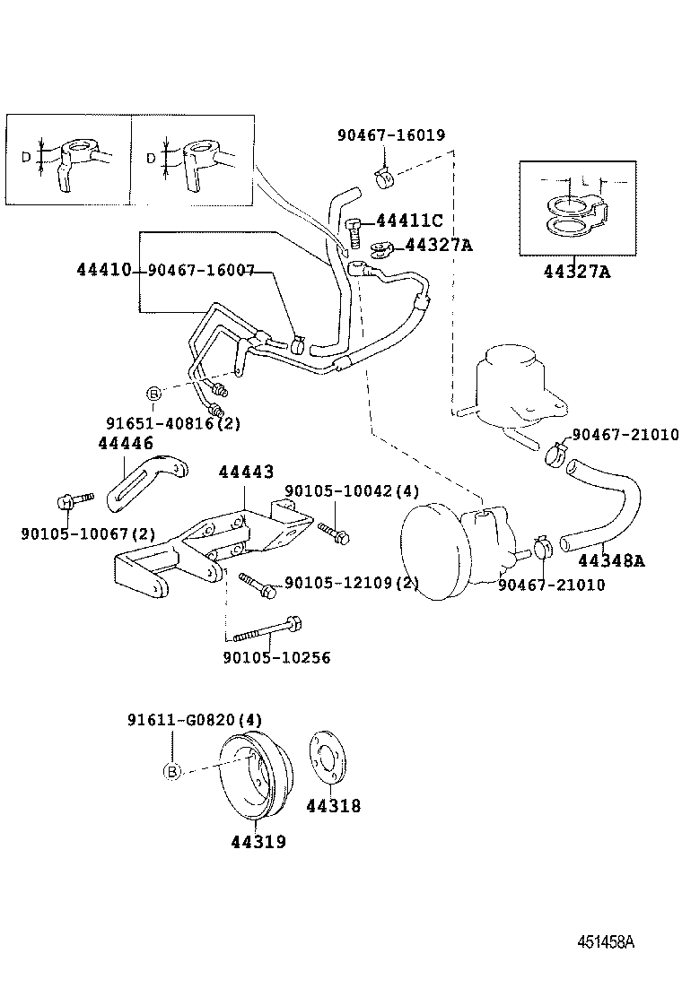 44319-26020 PULLEY, VANE PUMP DRIVE product image
