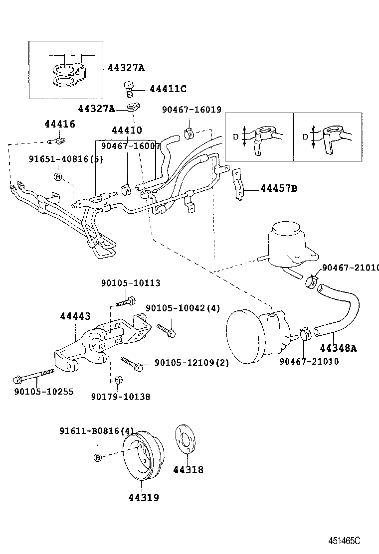 44319-26020 PULLEY, VANE PUMP DRIVE product image