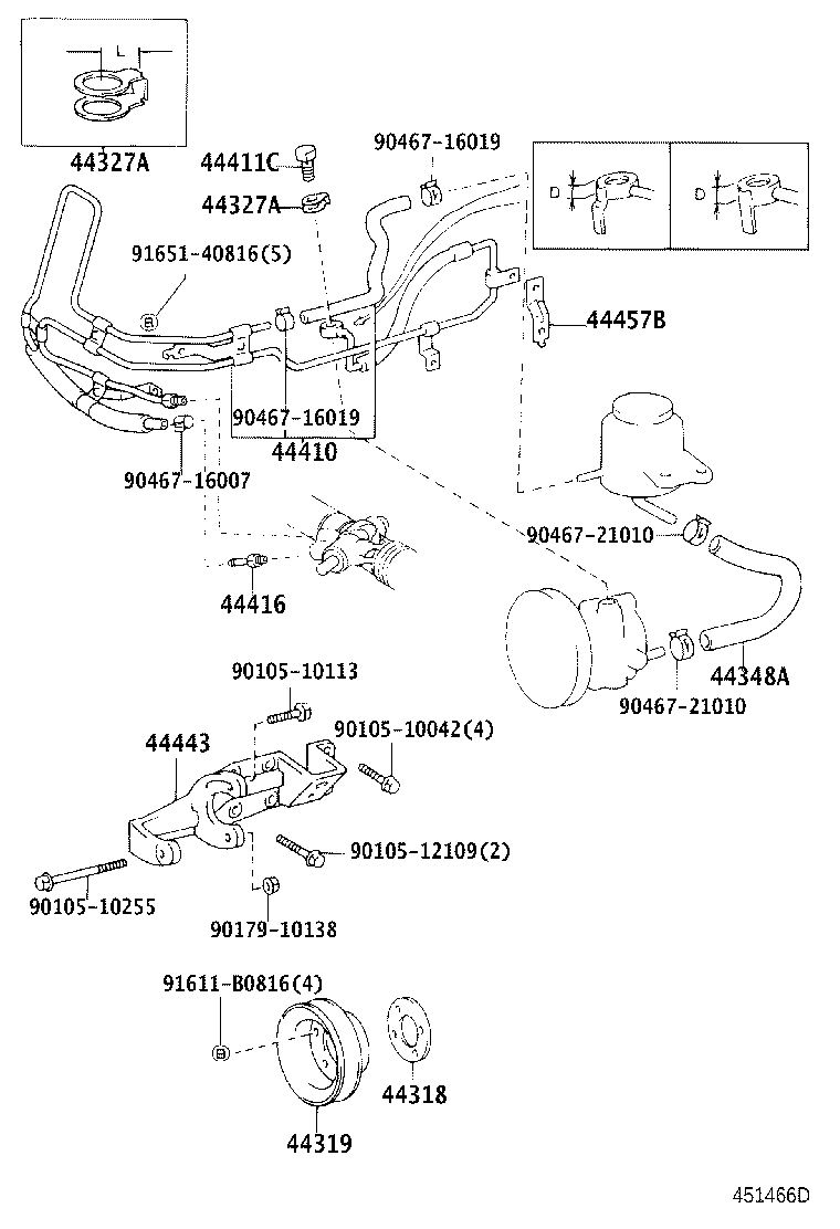 44319-26020 PULLEY, VANE PUMP DRIVE product image