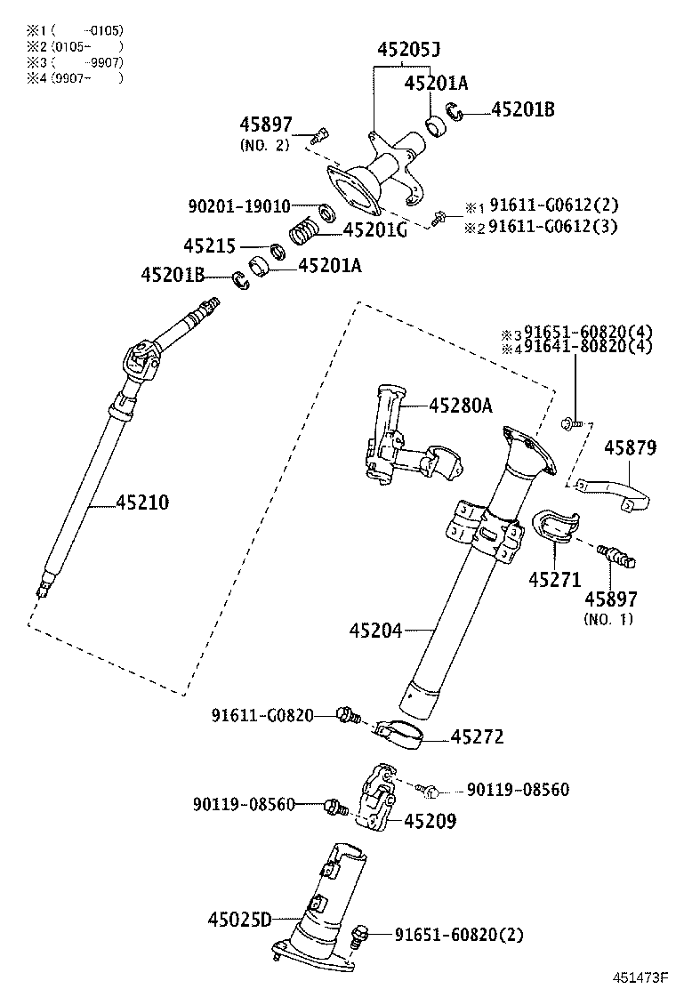 45025-26040 COVER SUB-ASSY, STEERING COLUMN HOLE, NO.1 product image