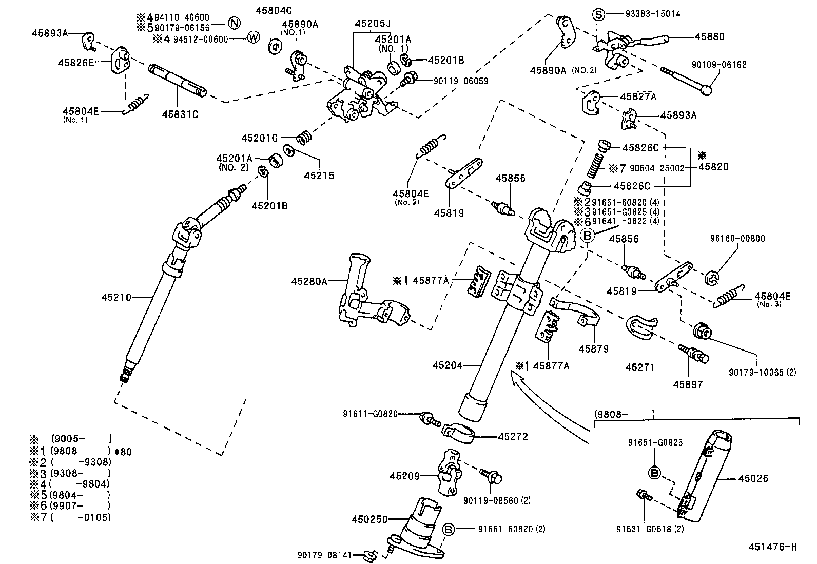 45271-26010 CLAMP, STEERING COLUMN, UPPER product image
