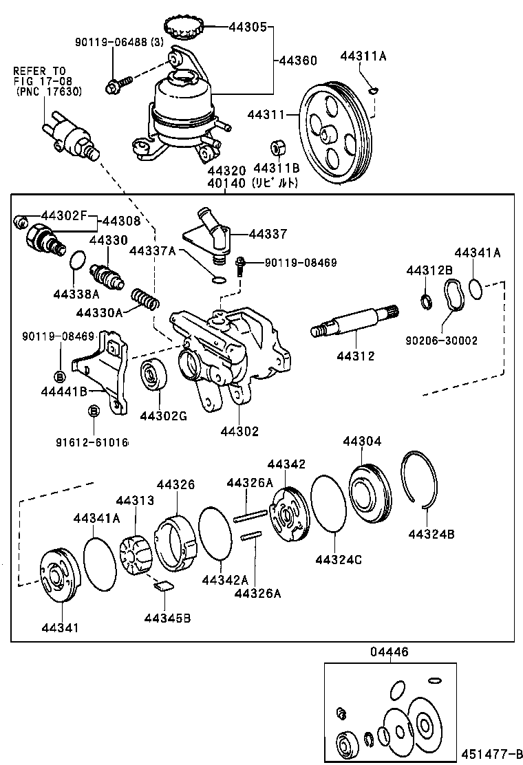 44320-22550 PUMP ASSY, VANE product image