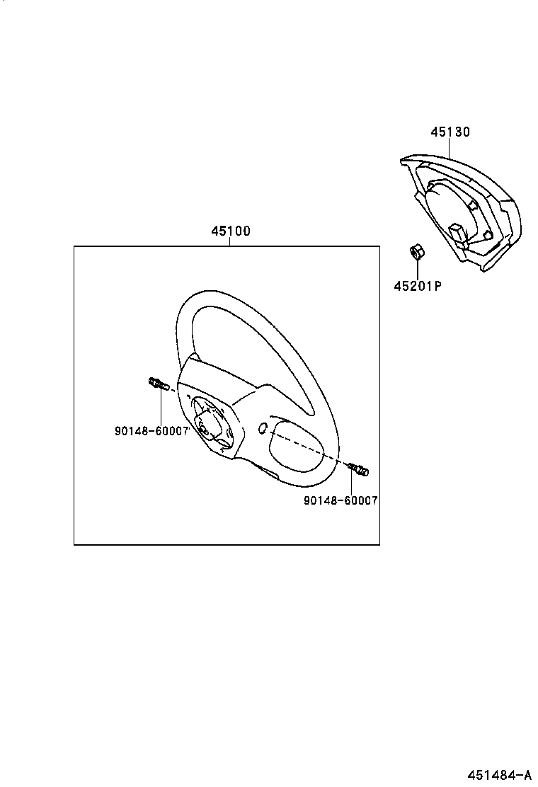 45100-22780-B0 WHEEL ASSY, STEERING product image