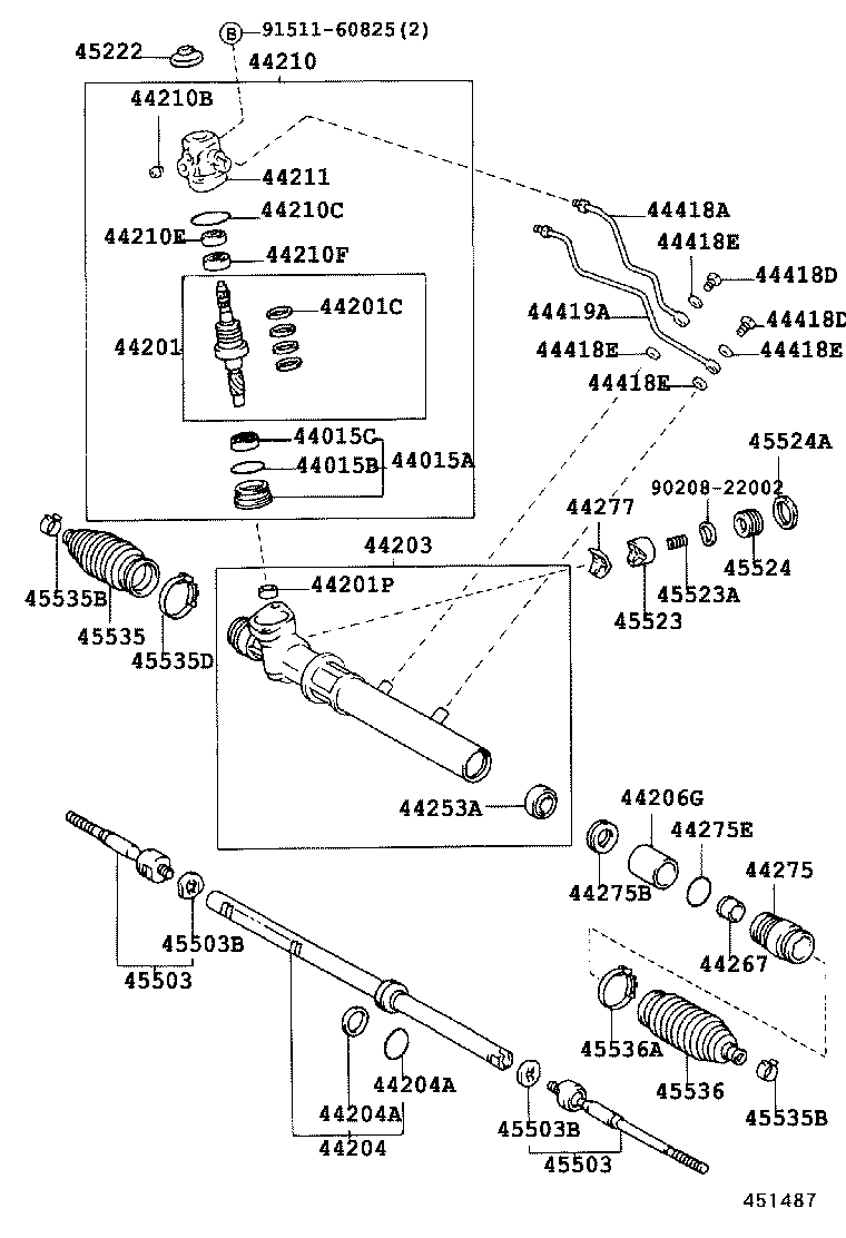 04455-30130 GASKET KIT, POWER STEERING CONTROL VALVE OVERHOLE product image