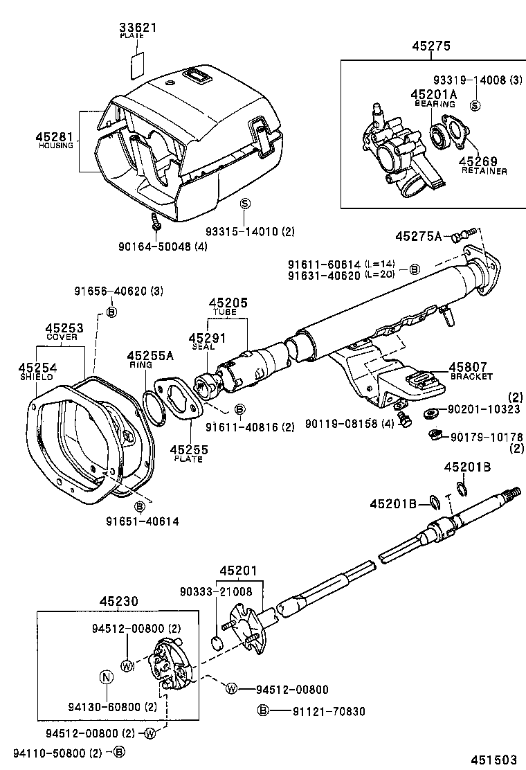 45807-20110 BRACKET SUB-ASSY, STEERING COLUMN UPPER SUPPORT product image