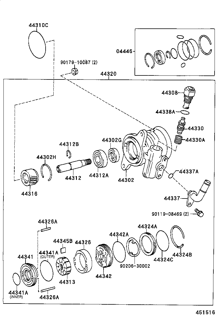 44310-35530 PUMP ASSY, VANE product image