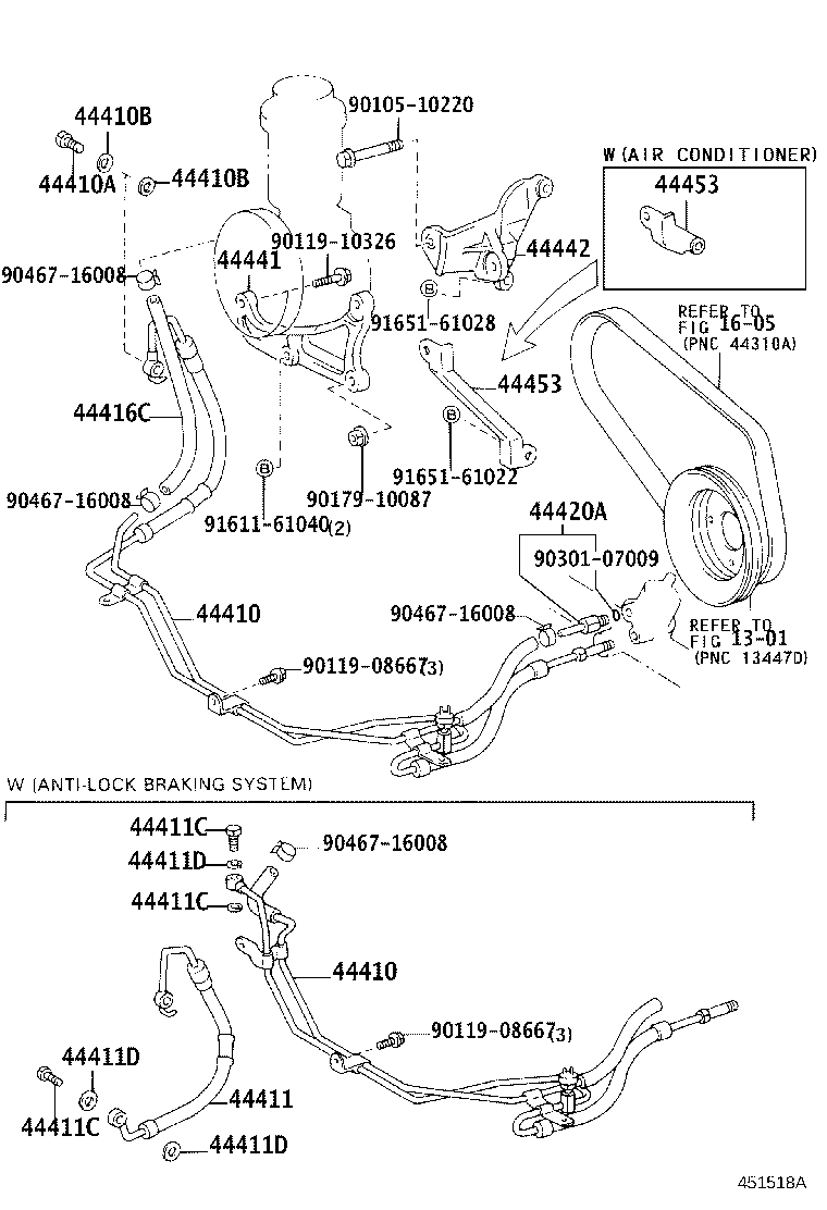 Toyota 44416-34010 TUBE, RETURN(FOR STEERING GEAR OUTLET)
