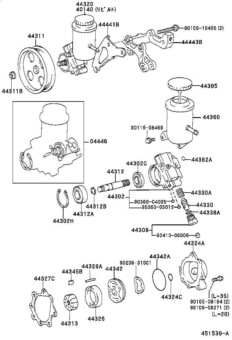 44320-30530 PUMP ASSY, VANE product image