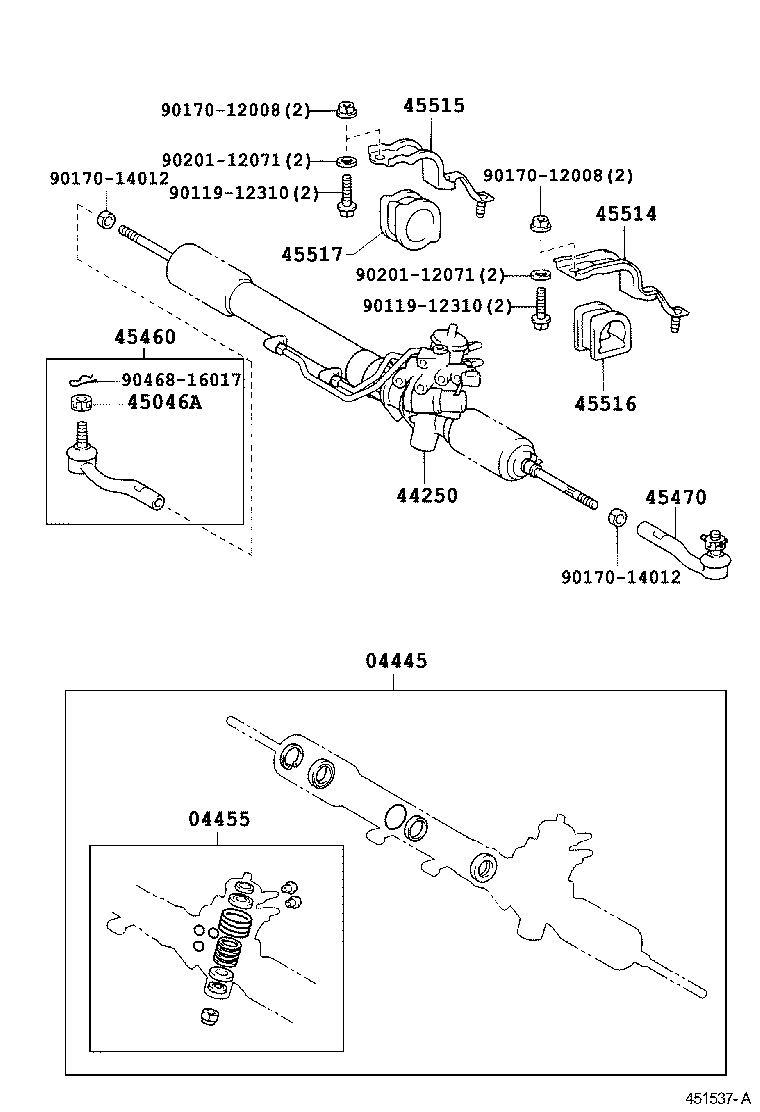 44210-50102 VALVE ASSY, POWER STEERING CONTROL product image