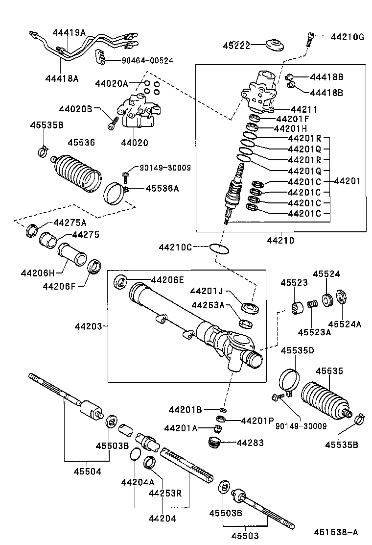 44210-50102 VALVE ASSY, POWER STEERING CONTROL product image