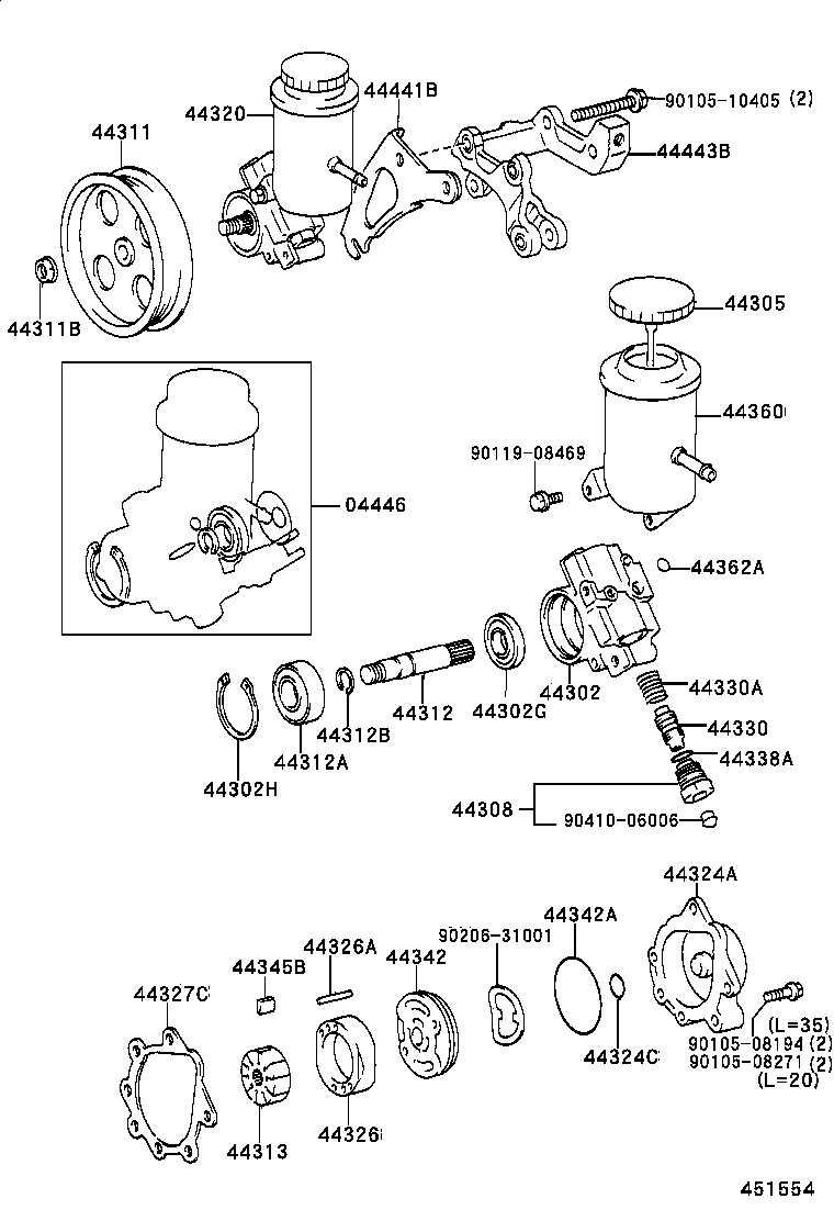 44320-22480 PUMP ASSY, VANE product image