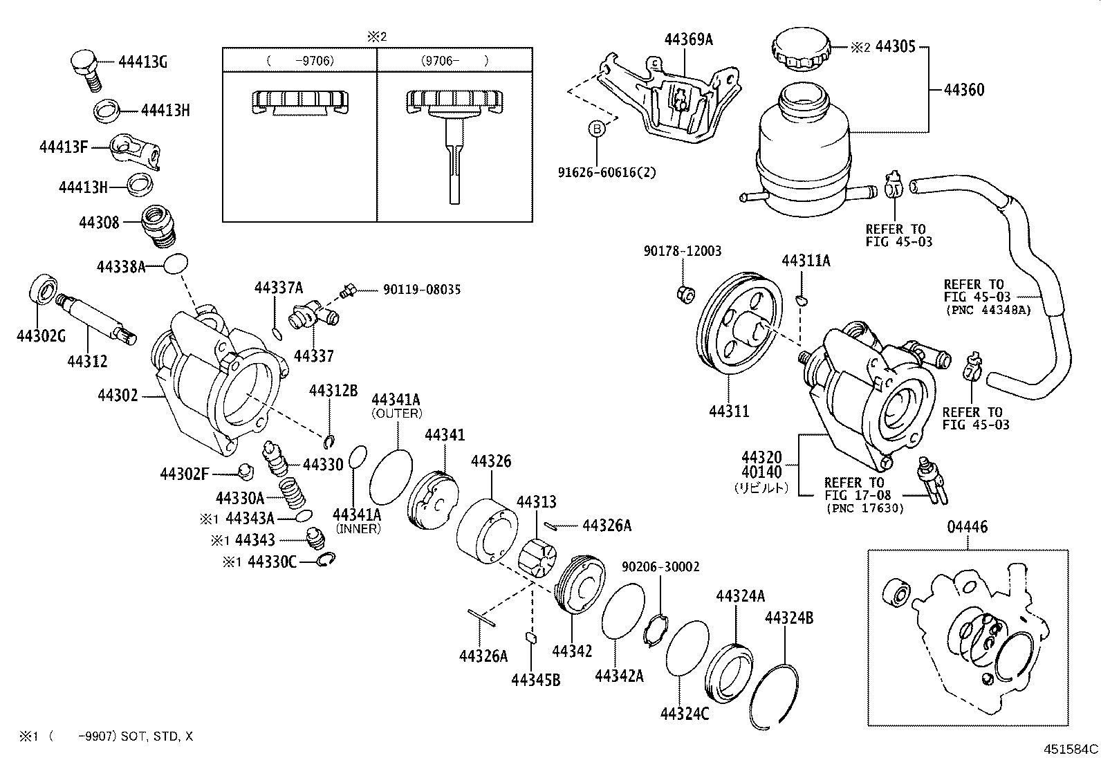 40140-42011 PUMP ASSY,VANE REBUILT product image