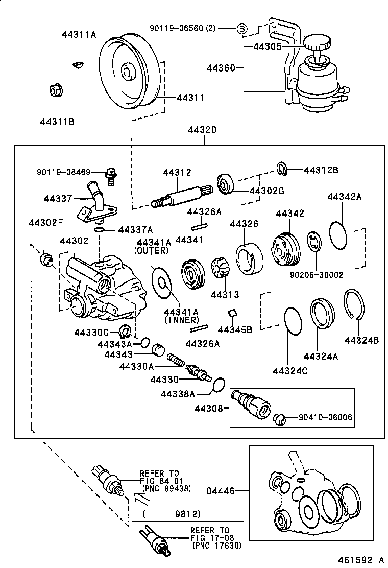 44311-28060 PULLEY, VANE PUMP product image