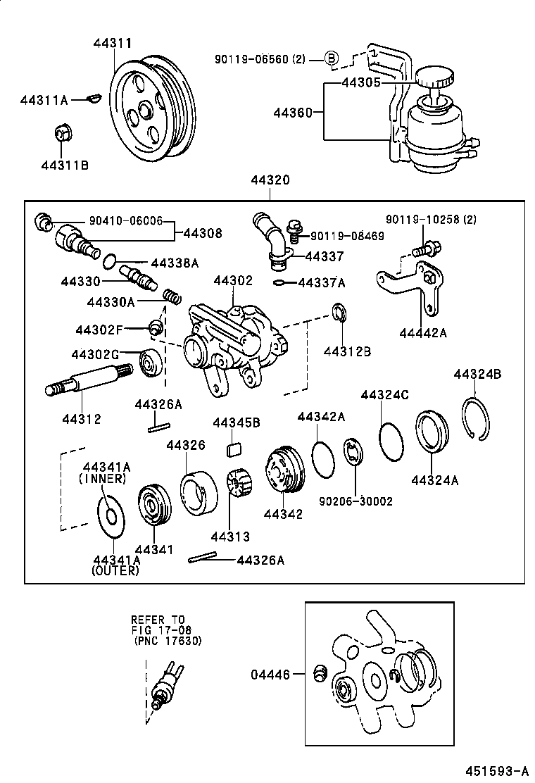 44311-28060 PULLEY, VANE PUMP product image