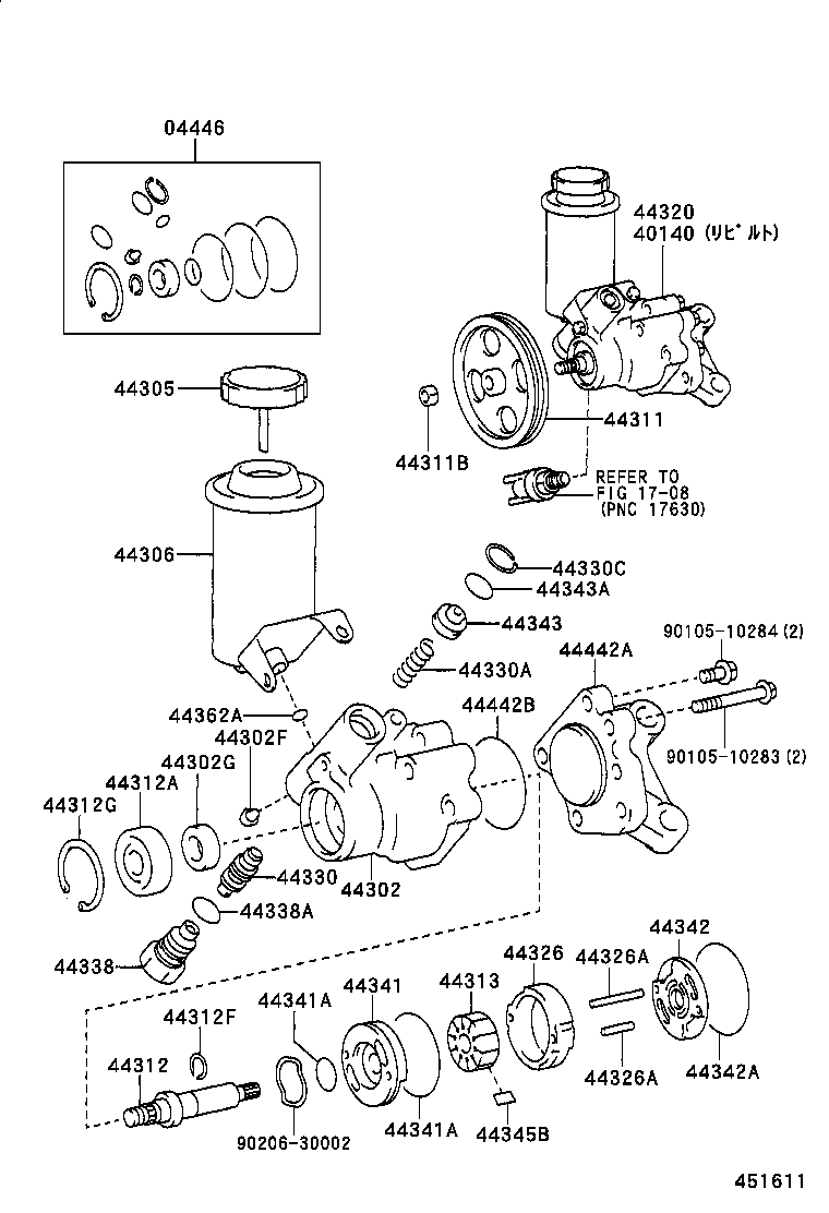 40140-50020 PUMP ASSY,VANE REBUILT product image