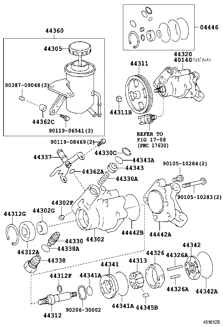 40140-50020 PUMP ASSY,VANE REBUILT product image