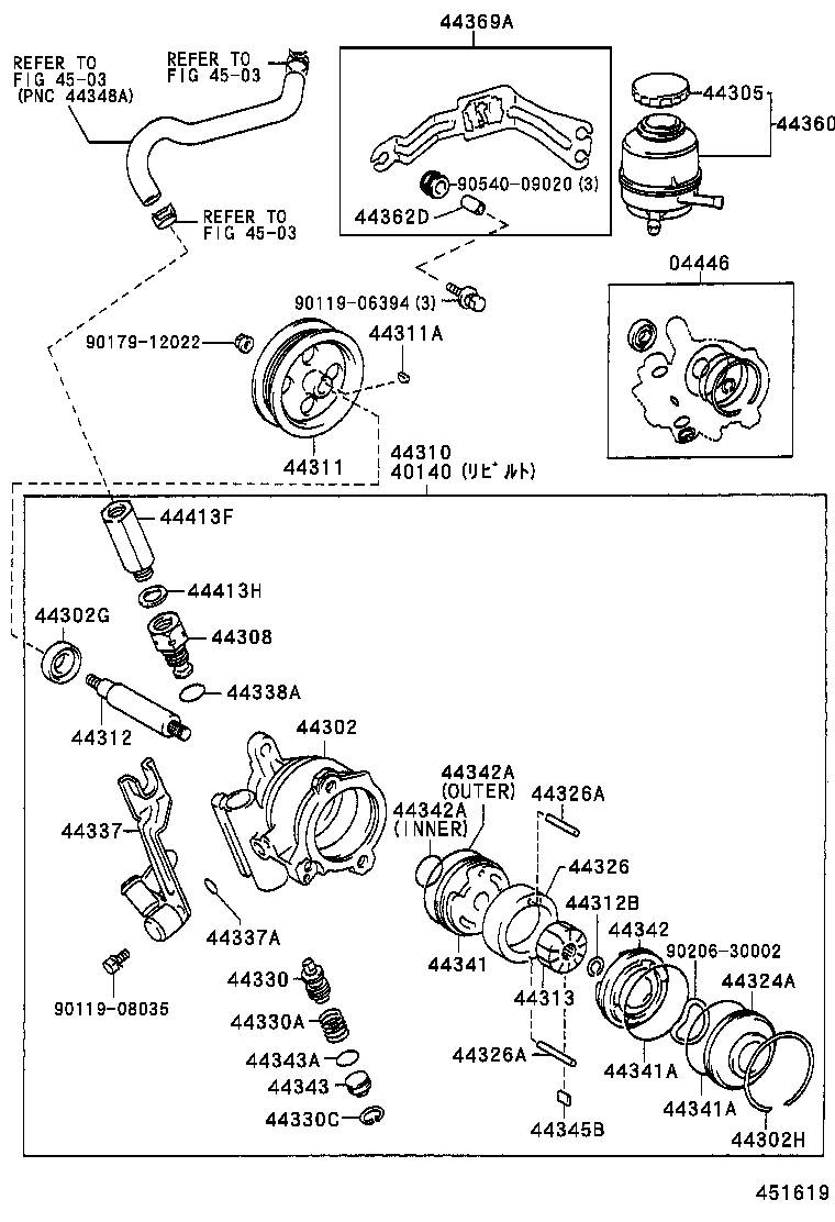 40140-10140 PUMP ASSY,VANE REBUILT product image