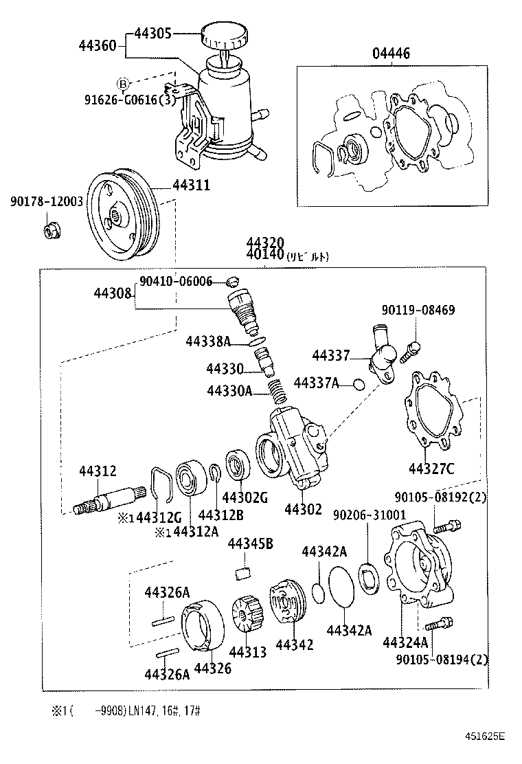 40140-35520 PUMP ASSY,VANE REBUILT product image