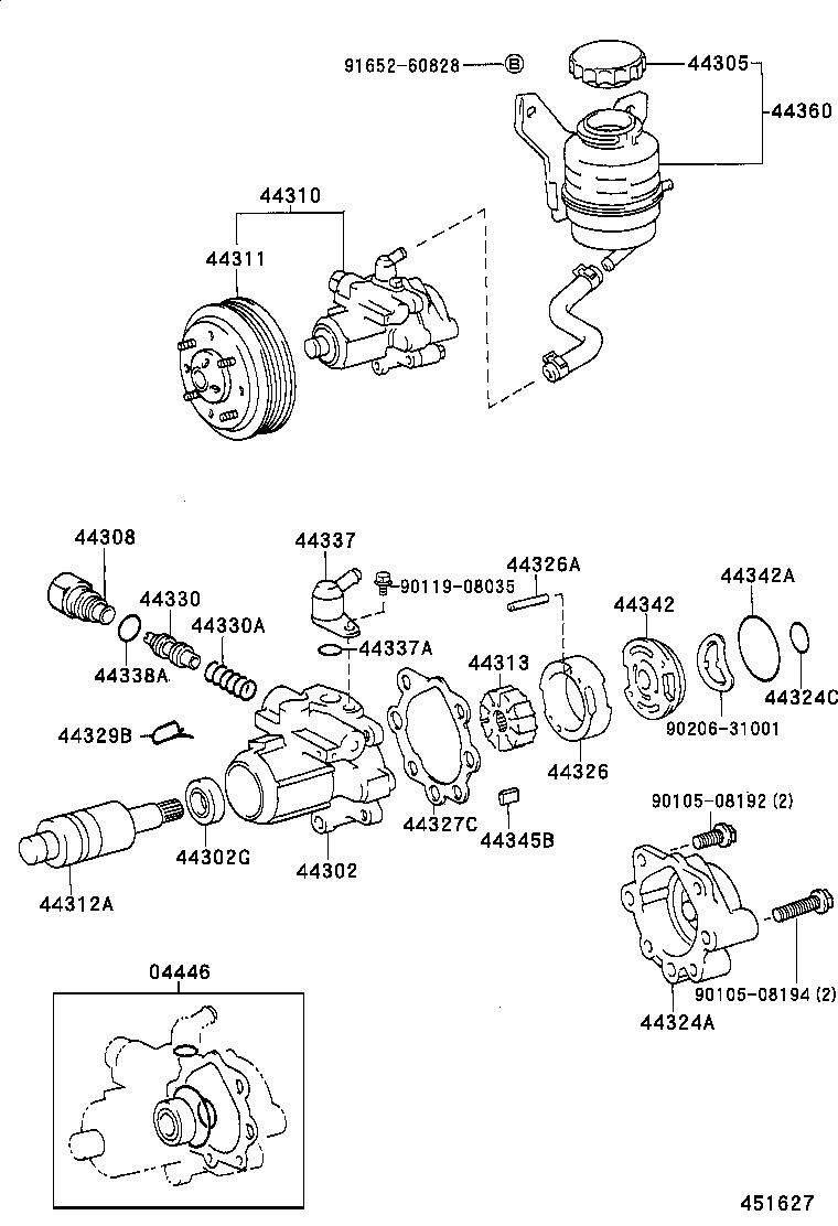 44310-28052 PUMP ASSY, VANE product image