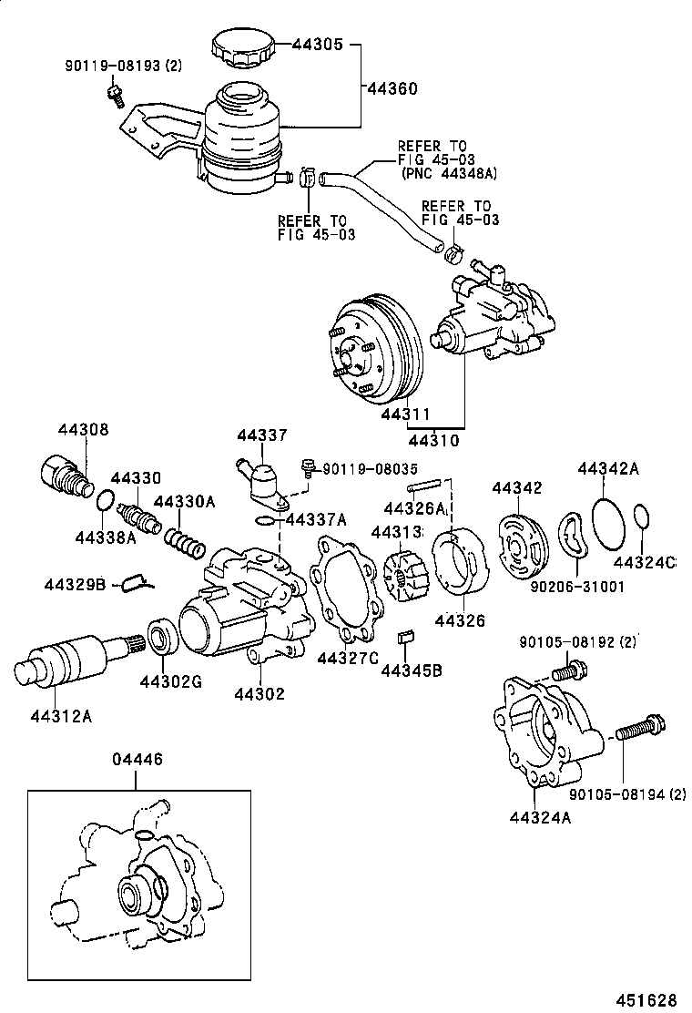 44310-28052 PUMP ASSY, VANE product image
