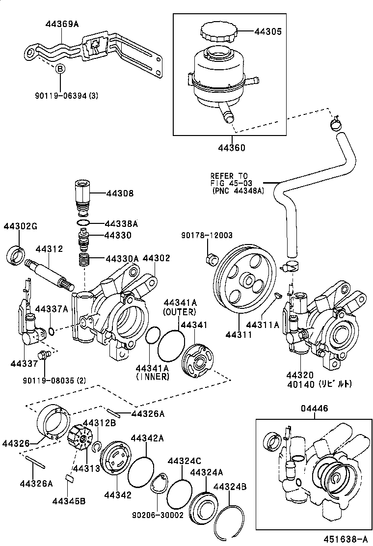 40140-16260 PUMP ASSY,VANE REBUILT product image