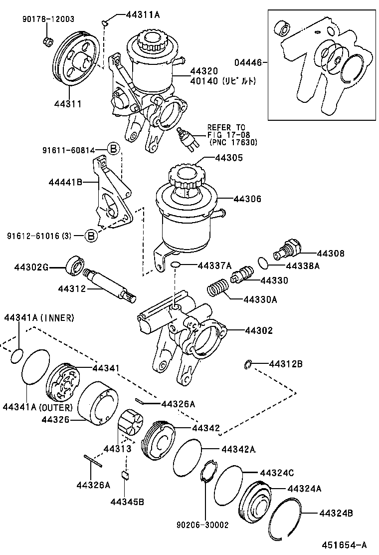 40140-20610 PUMP ASSY,VANE REBUILT product image