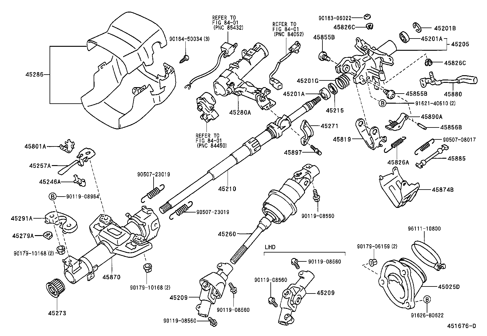 45025-53010 COVER SUB-ASSY, STEERING COLUMN HOLE, NO.1 product image