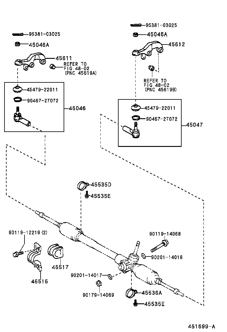 44203-0B020 HOUSING SUB-ASSY, POWER STEERING RACK product image