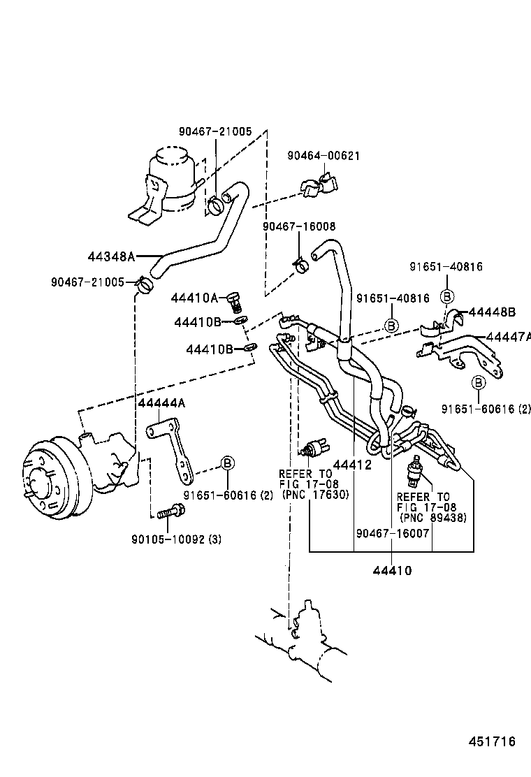44410-28360 TUBE ASSY, PRESSURE FEED product image