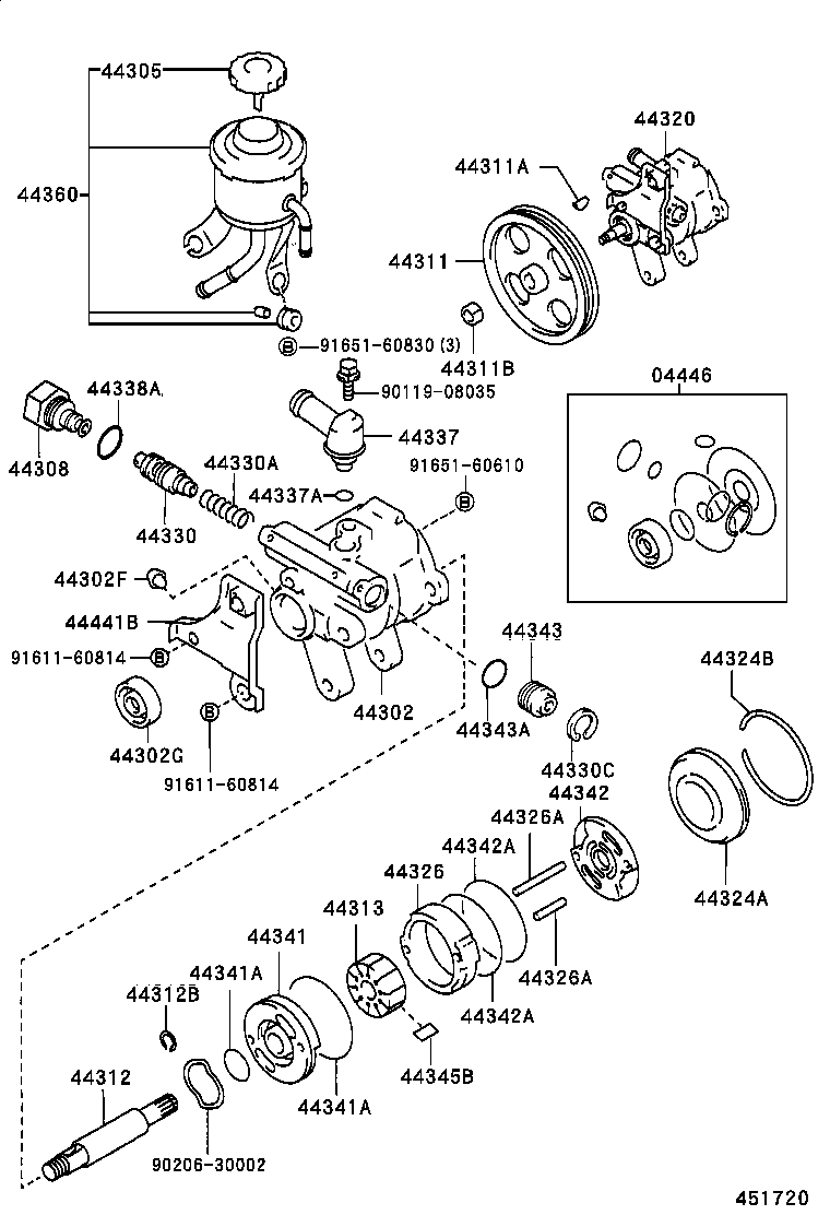 44320-30440 PUMP ASSY, VANE product image