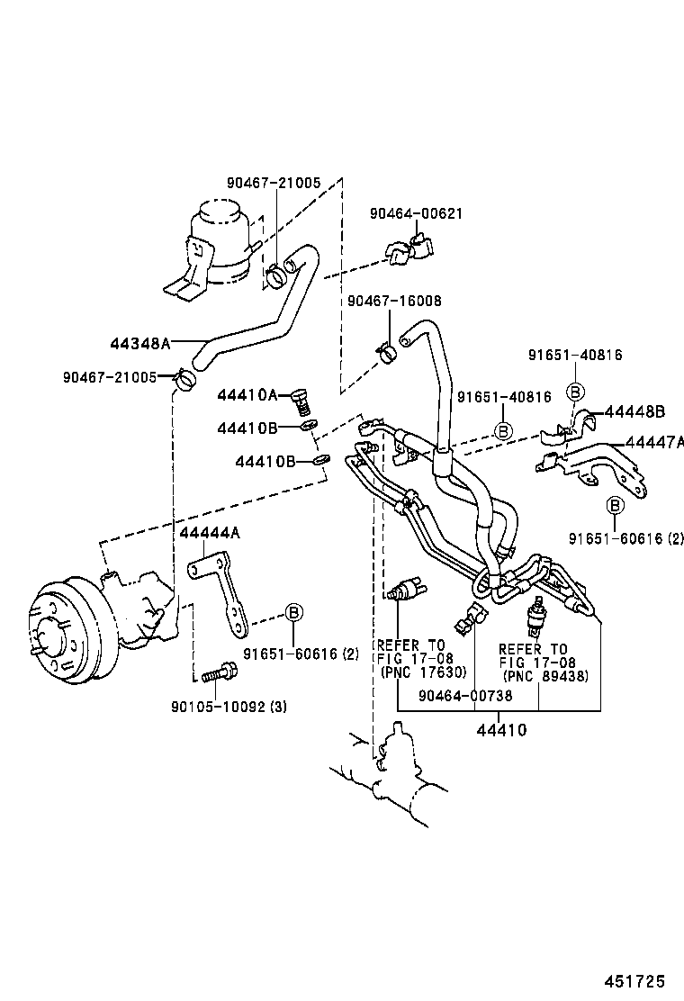 44410-28360 TUBE ASSY, PRESSURE FEED product image