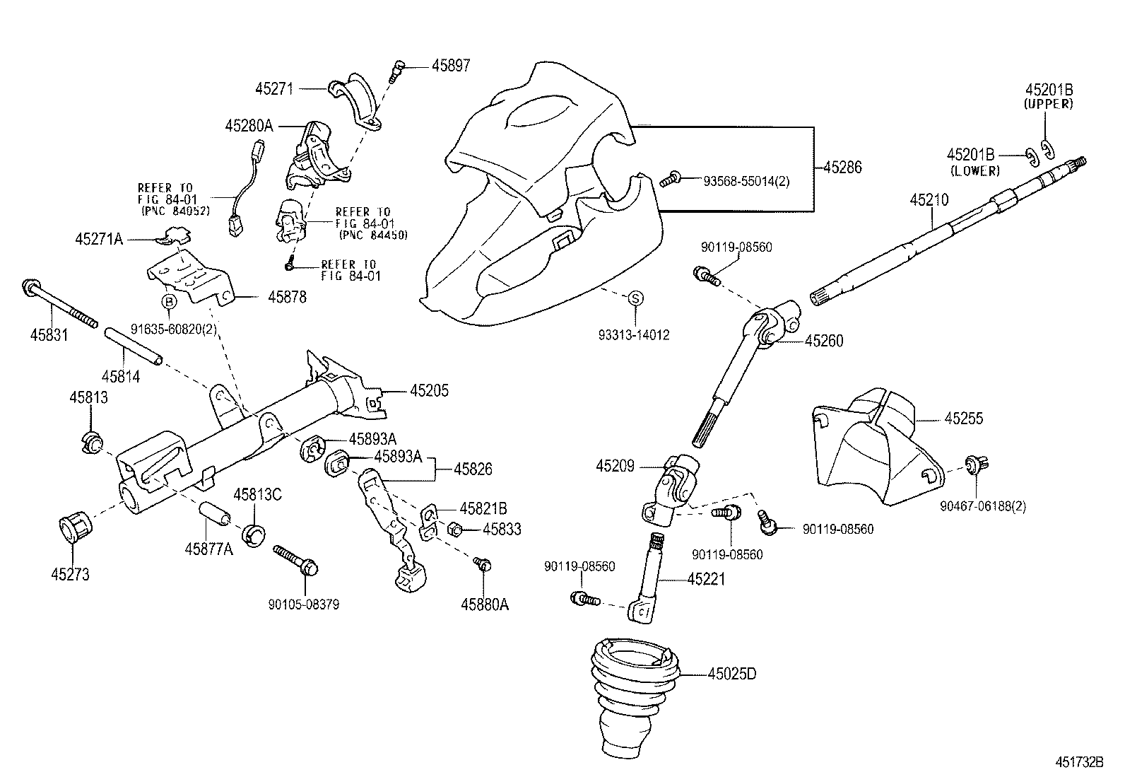 45255-52030 PLATE, STEERING COLUMN HOLE COVER product image