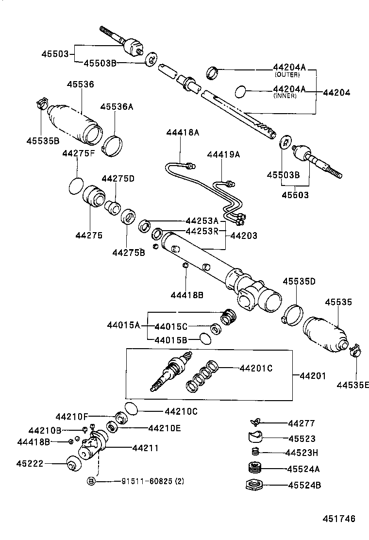 44210-27050 VALVE ASSY, POWER STEERING CONTROL product image