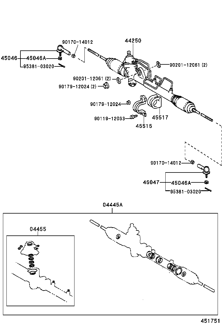 44210-32171 VALVE ASSY, POWER STEERING CONTROL product image