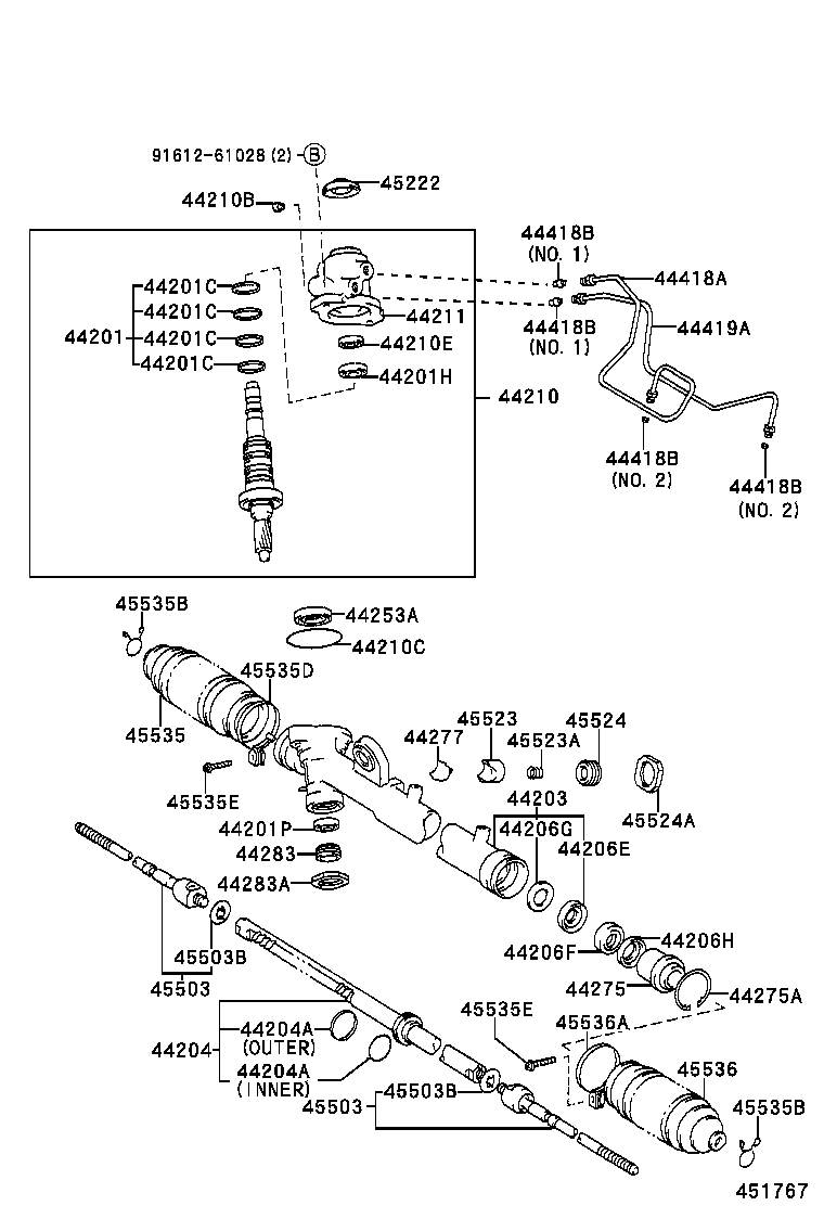 44210-32171 VALVE ASSY, POWER STEERING CONTROL product image