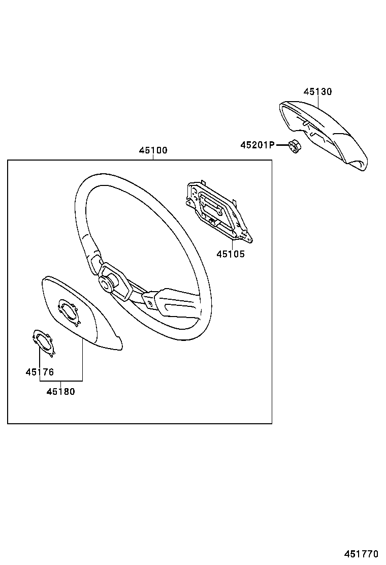 45130-37050-B0 BUTTON ASSY, HORN product image